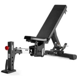 Banc de musculation avec support pour options avant et arrière - Sellerie ergonomique en polyuréthane avec capacité de 500 kg