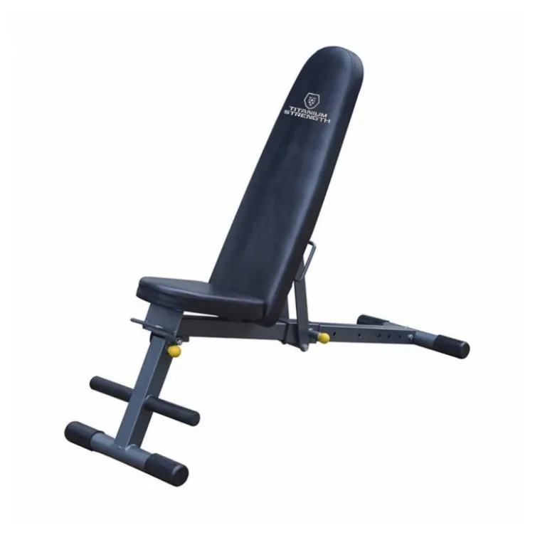 Banc de musculation compact inclinable et pliable réglable sur 8 positions - 130BM Titanium Strength