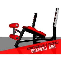 Banc de musculation décliné avec chandelles de support - Support pour jambes sur 8 niveaux