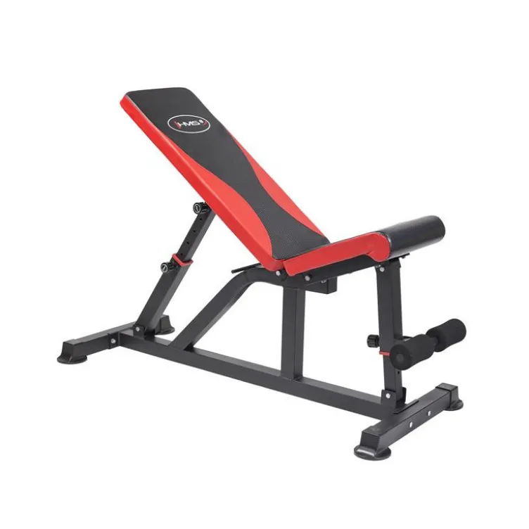 Banc de musculation home gym réglable avec rouleau de blocage pour abdominaux