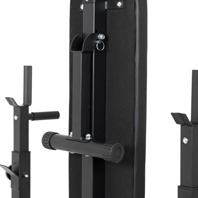 Banc de musculation inclinable avec support d'haltères réglables en hauteur - Haltérophilie