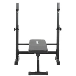 Banc de musculation inclinable avec support d'haltères réglables en hauteur - Haltérophilie
