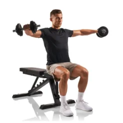 Banc de musculation inclinable et déclinable de -10° à 90° avec capacité de charge de 250 kg pour home gym
