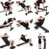 Banc de musculation multifonctionnel avec leg curl capacité de charge 200 kg