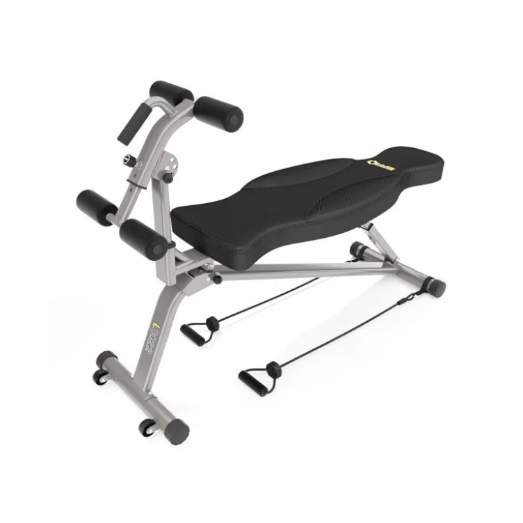 Banc de musculation multifonction avec câble de tirage et système de blocage des pieds - Capacité de 180 kg