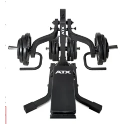 Banc de musculation multifonctions ATX avec bras de leviers 2 x 125 kg ultra complet