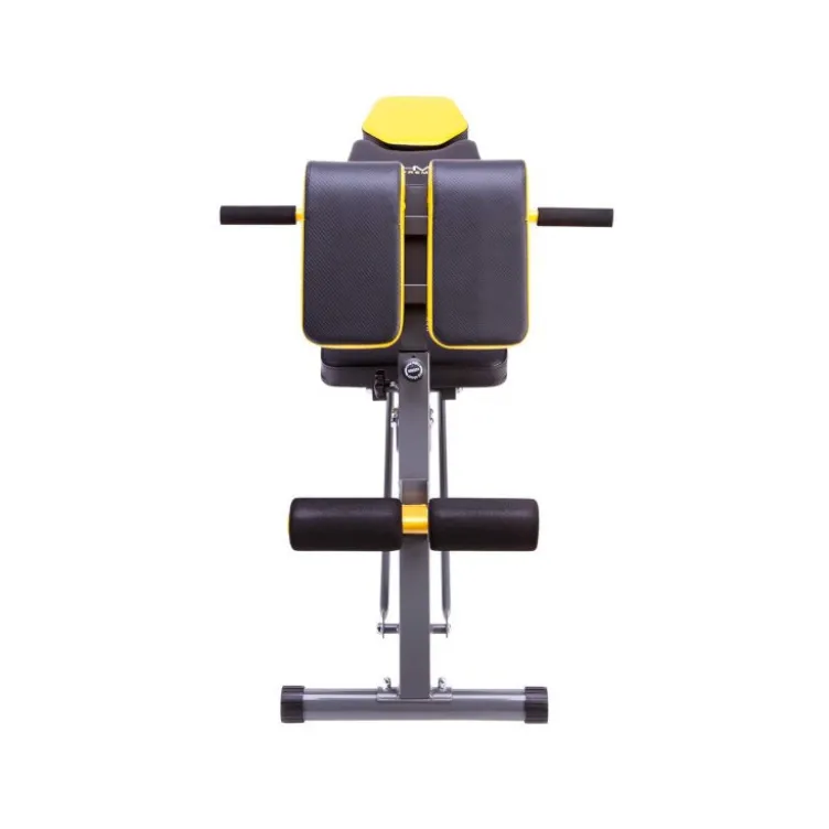 Banc de musculation multi-équipé avec option pupitre à biceps et banc hyperextension - Réglages multiples