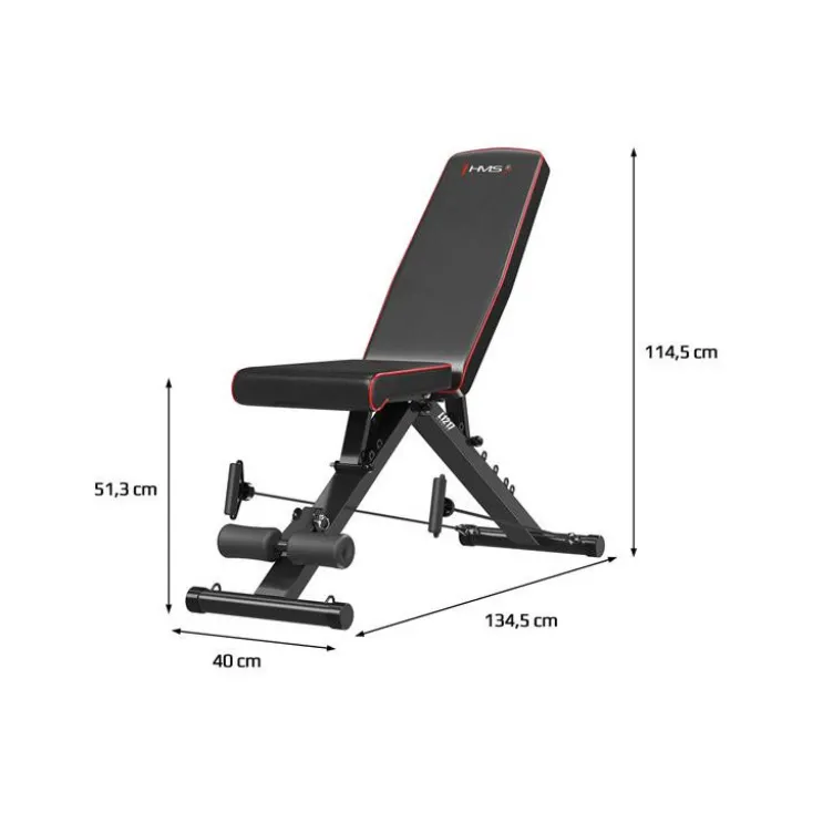 Banc de musculation multi-réglable et pliable avec extenseurs pour home gym