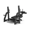 Banc de musculation olympique décliné professionnel réglable ultra robuste avec chandelles
