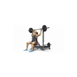 Banc de musculation olympique ajustable avec chandelles développé épaules et pectoraux