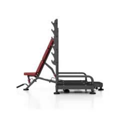 Banc de musculation olympique ajustable avec chandelles développé épaules et pectoraux