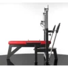 Banc de musculation plat avec plateforme de sécurité pour entraînement du haut du corps