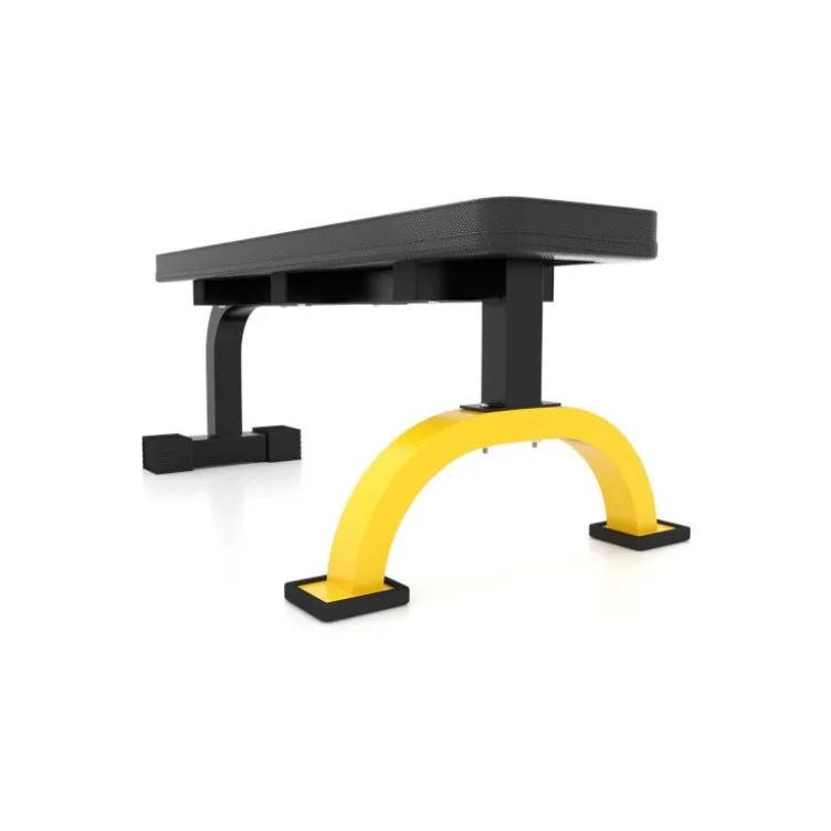 Banc de musculation plat ultra-stable avec capacité de charge 200 kg - Rembourrage confortable