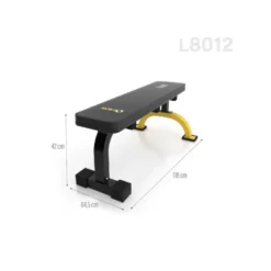 Banc de musculation plat ultra-stable avec capacité de charge 200 kg - Rembourrage confortable