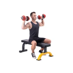 Banc de musculation plat ultra-stable avec capacité de charge 200 kg - Rembourrage confortable