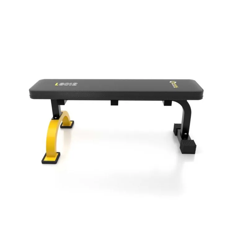 Banc de musculation plat ultra-stable avec capacité de charge 200 kg - Rembourrage confortable