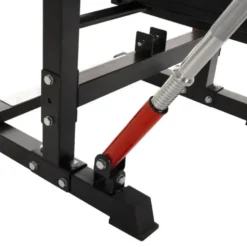 Banc de musculation pliable et multi-fonction avec rack - Capacité de charge 100 kg