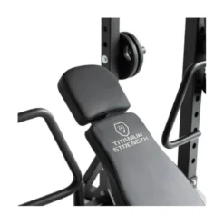 Banc de musculation professionnel RHD Titanium Strength avec dossier inclinable et déclinable - Haute résistance