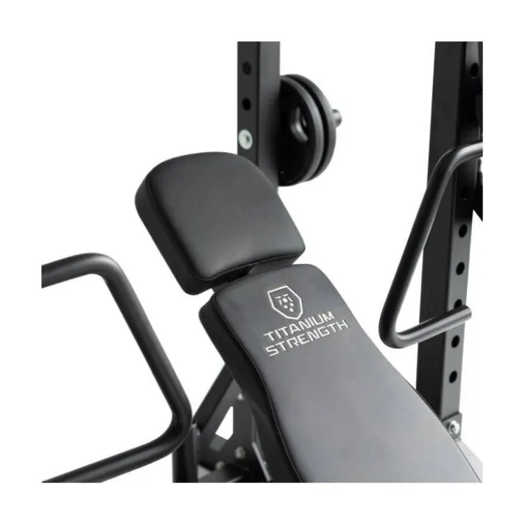 Banc de musculation professionnel RHD Titanium Strength avec dossier inclinable et déclinable - Haute résistance