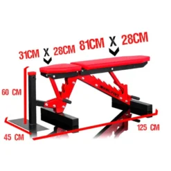 Banc de musculation professionnel avec support à option et capacitéde charge 1000 kg