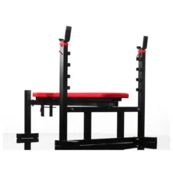 Banc de musculation réglable avec porte-haltères pour homegym et salle professionnelle