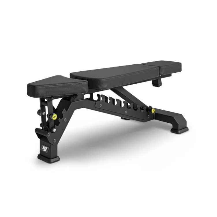 Banc de musculation réglable avec capacité de charge 400 kg et roues de transport