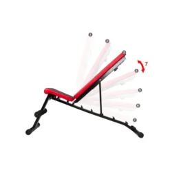 Banc de musuclation robuste pliable et réglable capacité de charge 300kg