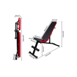 Banc de musuclation robuste pliable et réglable capacité de charge 300kg