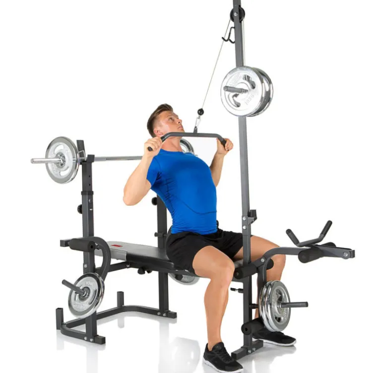 Banc d'entraînement multifonction de musculation pour home gym - Station complète