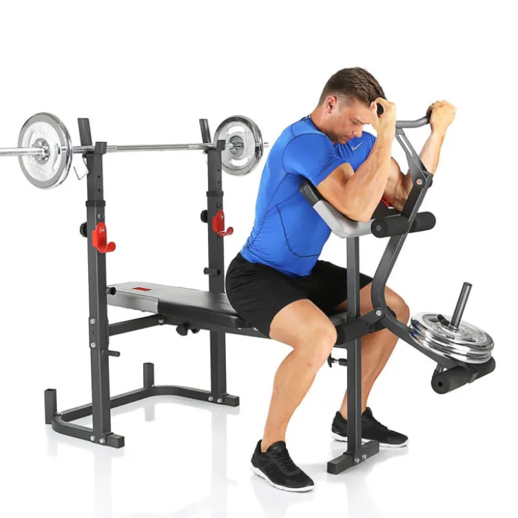 Banc d'entraînement multifonction de musculation pour home gym - Station complète