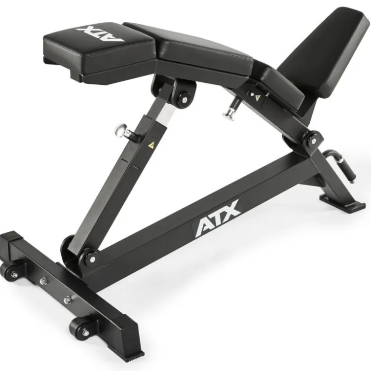 Banc en arc incliné de marque ATX avec dossier réglable et capacité de charge de 400 kg - Réglage lombaire en 4 étapes