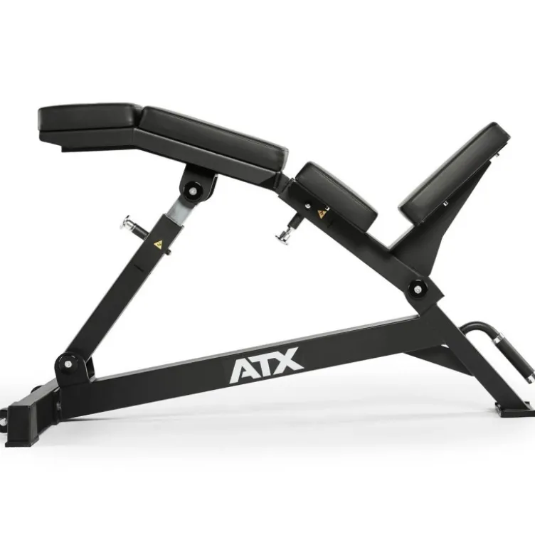 Banc en arc incliné de marque ATX avec dossier réglable et capacité de charge de 400 kg - Réglage lombaire en 4 étapes