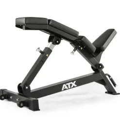 Banc en arc incliné de marque ATX avec dossier réglable et capacité de charge de 400 kg - Réglage lombaire en 4 étapes