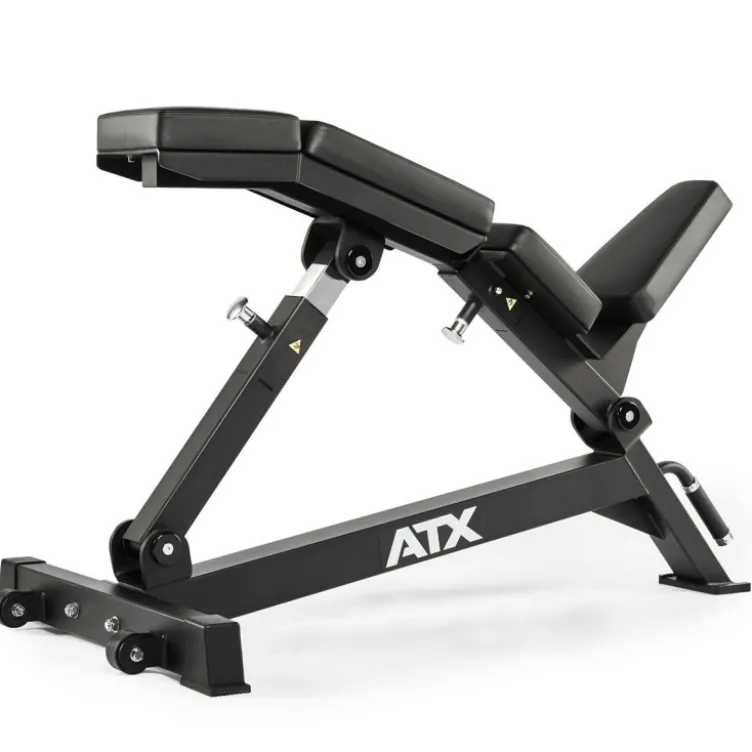 Banc en arc incliné de marque ATX avec dossier réglable et capacité de charge de 400 kg - Réglage lombaire en 4 étapes