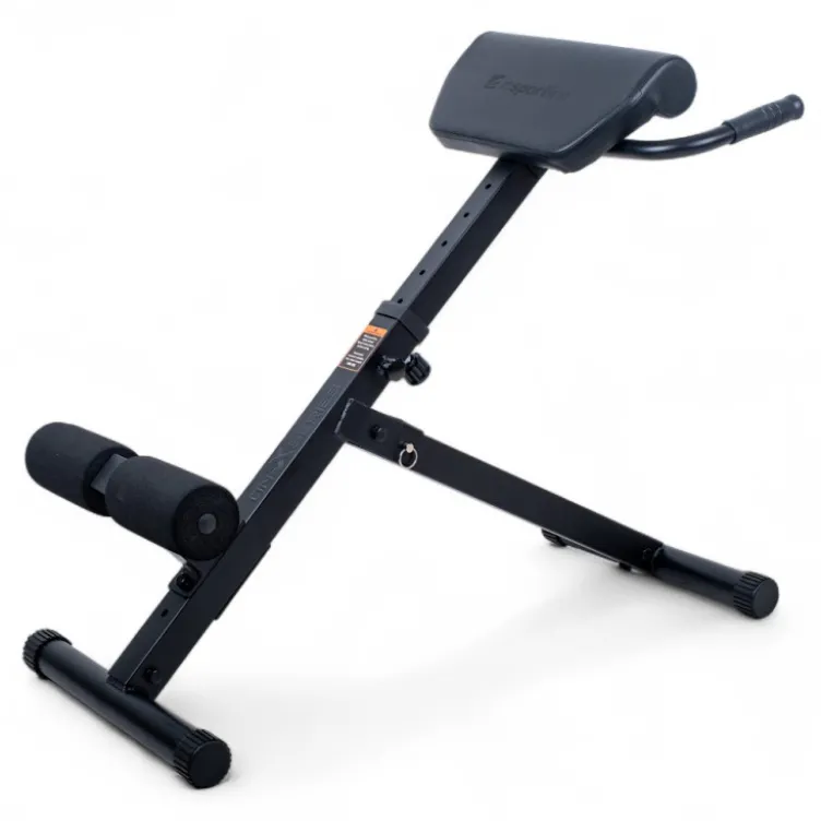 Banc hyperextension pliable avec inclinaison de 45° et capacité de charge 100 kg - Hauteur réglable