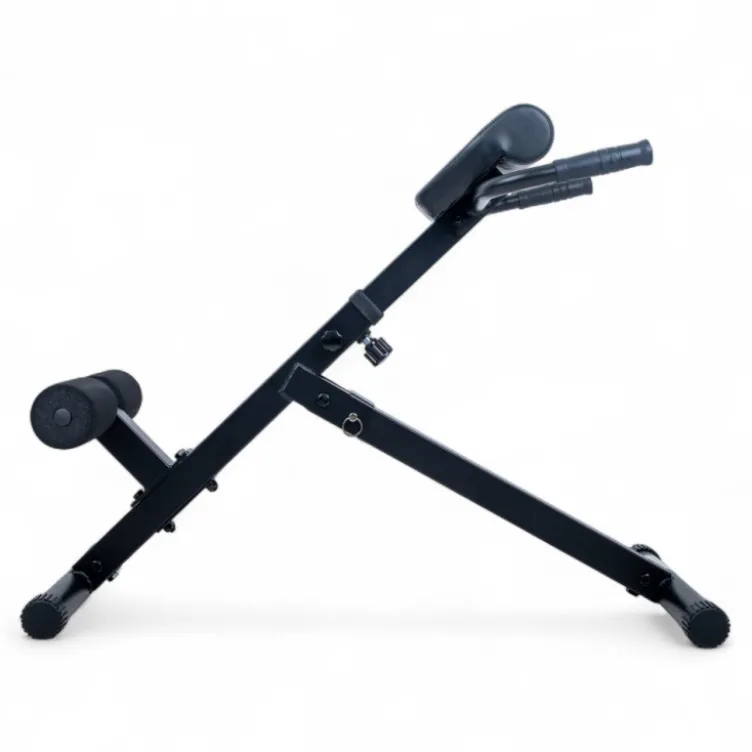 Banc hyperextension pliable avec inclinaison de 45° et capacité de charge 100 kg - Hauteur réglable