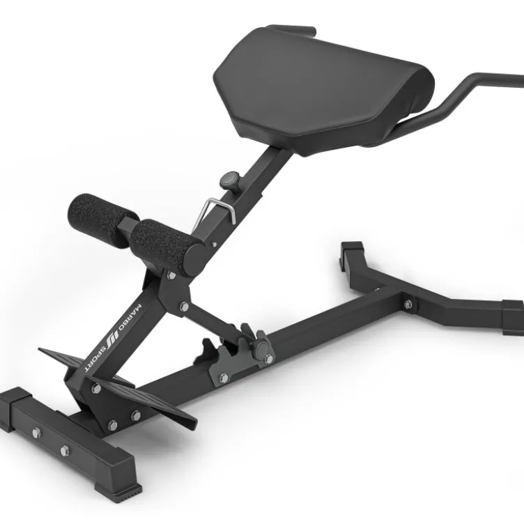 Banc hyper extension réglable avec angle de 45° et capacité de charge 130 kg - Coussins réglables
