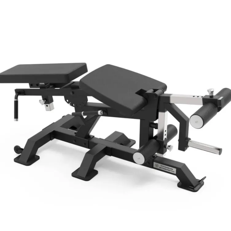 Banc leg curl combo leg extension Titanium Strength Élite Séries EL-PL88 ultra-robuste jusqu'à 200 kg et multi-réglable