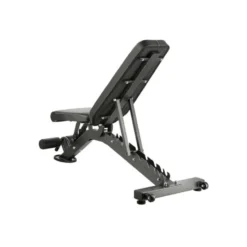 Banc musculation multi-réglable avec rouleau de blocage et position déclinée - Roues de transport
