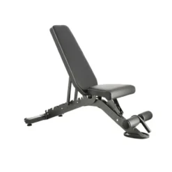 Banc musculation multi-réglable avec rouleau de blocage et position déclinée - Roues de transport