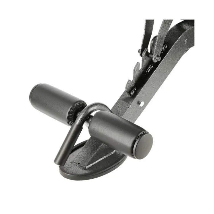 Banc musculation multi-réglable avec rouleau de blocage et position déclinée - Roues de transport