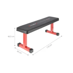 Banc plat de musculation pour training haut du corps - Capacité de charge 100 kg