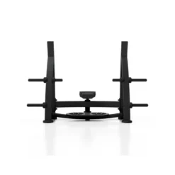 Banc plat olympique de développé couché charge 400 kg avec chandelles et supports de poids