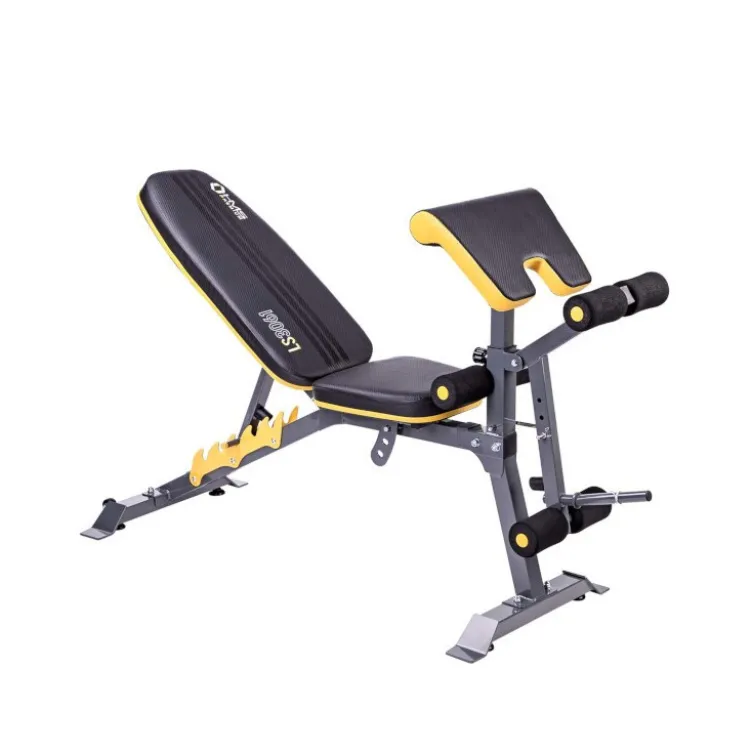 Banc réglable de musculation avec option leg et pupitre à biceps - Capacité 180 kg
