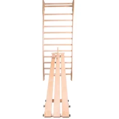 Banc réglable en bois pour espalier de crossfit - 200 x 35 x 3 cm