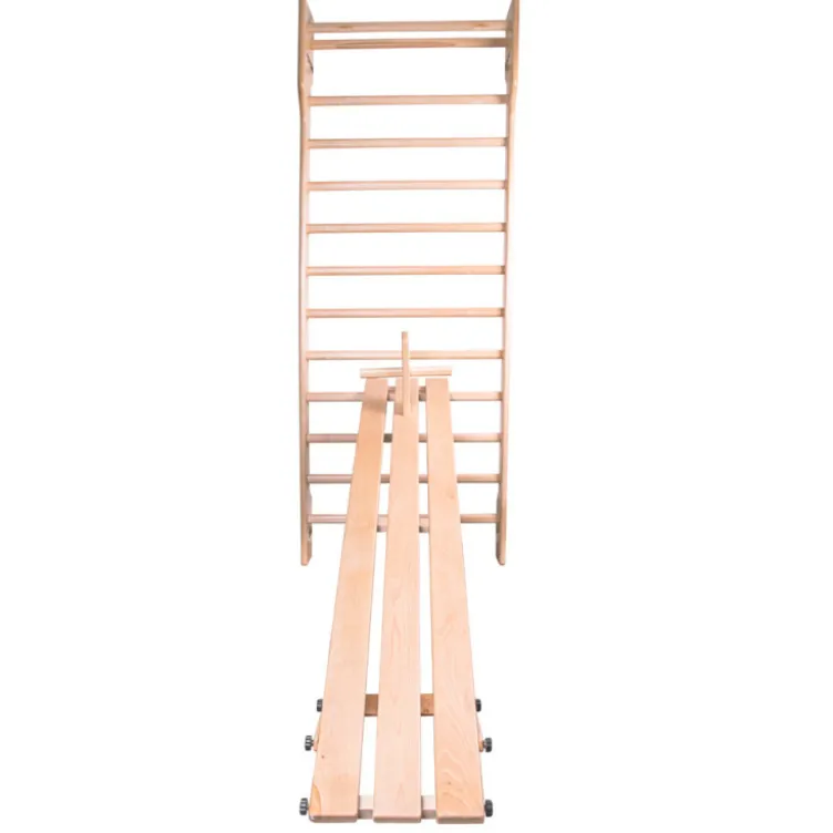 Banc réglable en bois pour espalier de crossfit - 200 x 35 x 3 cm