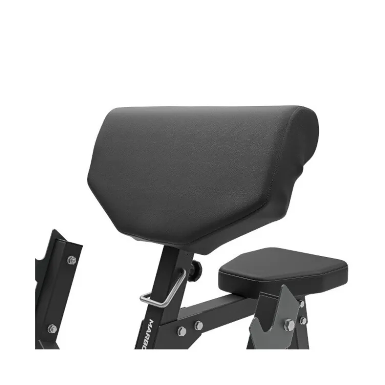 Banc Scott de musculation pour entraînement des biceps- Réglable en hauteur et Repose barre