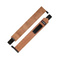 Bande de protection pour poignet en cuir naturel pour entraînement de musculation - Fermeture velcro