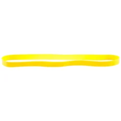 Bande de résistance jaune pour renforcement musculaire - longueur 27,5 cm flexible