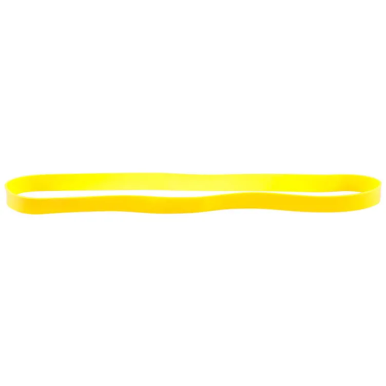 Bande de résistance jaune pour renforcement musculaire - longueur 27,5 cm flexible